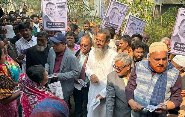 বগুড়া-৬ আসনে তারেক রহমানের পক্ষে ধানের শীষের আনুষ্ঠানিক প্রচারণা শুরু